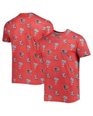 Boxercraft Lansing Lugnuts Allover Print Crafted T-Shirt - Red