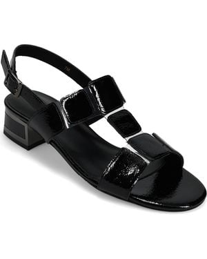 Vaneli Hatty Metallic Slingback Sandal - Black