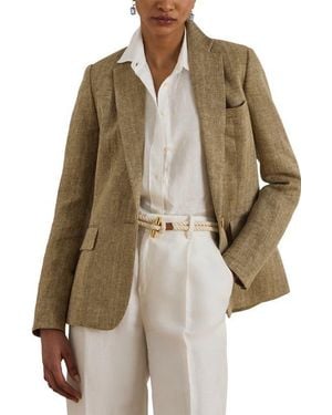 Ralph Lauren Linen Herringbone Jacket - Natural
