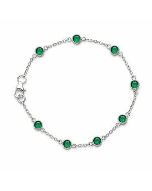 Zuvan May Birthstone Bracelet Emerald - Green