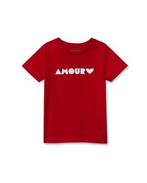 Lands' End Girls Graphic Tee - Red