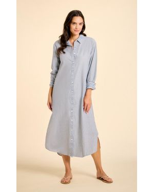 Sitano Riga Striped Shirt Dress - Multicolor