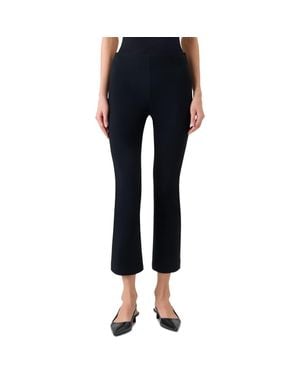 Akris Punto Stretch Crepe Crop Pants - Black