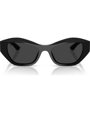 Ferrari 53Mm Polarized Cat Eye Sunglasses - Black