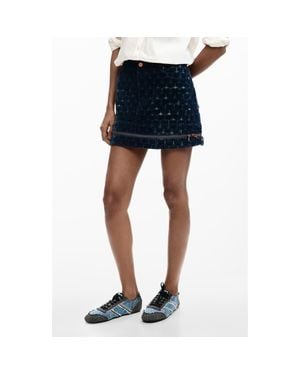 Desigual Denim Miniskirt - Blue