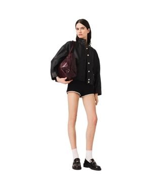Maje Leather Jacket - Black