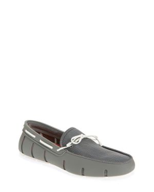 Swims Braided Lace Loafer - Gray
