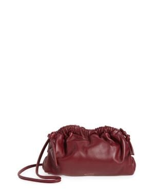 Mansur Gavriel Mini Cloud Leather Clutch - Red