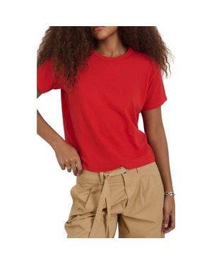 Alex Mill Garcon Linen Blend T-Shirt - Red