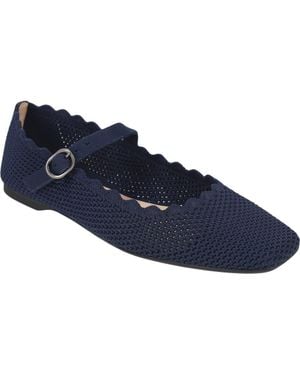 Pelle Moda Daely Mary Jane Flat - Blue