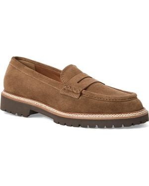 Aquatalia Merry Waterproof Lug Sole Penny Loafer - Brown