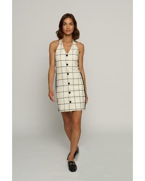 Central Park West Halterini Dress - White