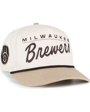 '47 Tan Milwaukee Brewers Neutral Terrain Hitch Rope Adjustable Hat - White