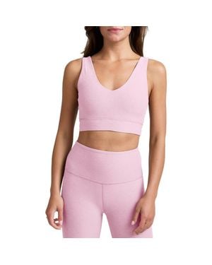 Beyond Yoga Space Dye Longline Sports Bra - Purple