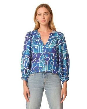 Gilner Farrar Kayla Blouse - Blue
