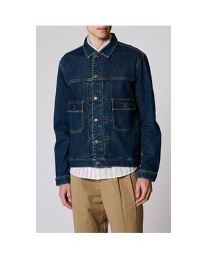 Paul Smith Western Denim Jacket - Blue