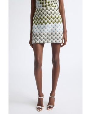 Missoni Metallic Jacquard Miniskirt - Gray