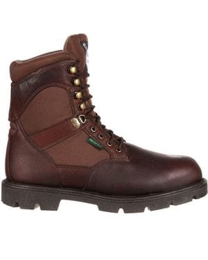 Georgia Boot Homeland Waterproof 600G Insulated Work Boot - Brown