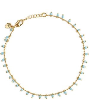 Madewell Enamel Chain Anklet - Metallic