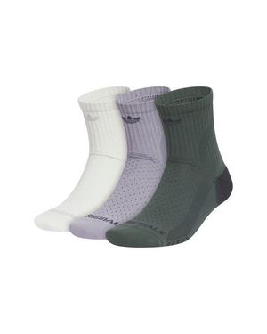 adidas 3-Pack Assorted Tech 2.0 Performance Crew Socks - Gray