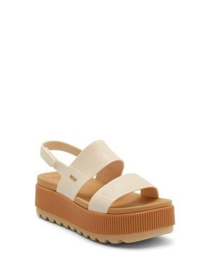 Reef Water Vista Waterproof Platform Slingback Sandal - Natural
