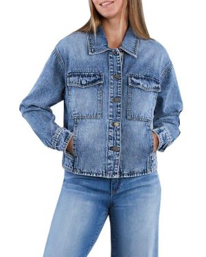 Wash Lab Denim Retro Denim Jacket - Blue