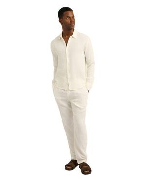 Onia Cotton Gauze Long Sleeve Shirt - Natural