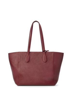 Shinola Runabout Pebble Leather Tote - Red