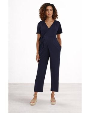 Nom Maternity Lucia Maternity Jumpsuit - Blue