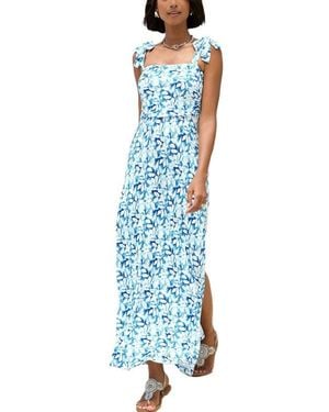 Lascana Tie Strap Maxi Dress - Blue