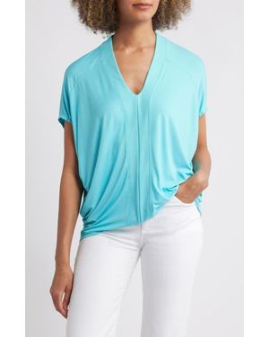 Apny Dolman Sleeve Tunic - Blue