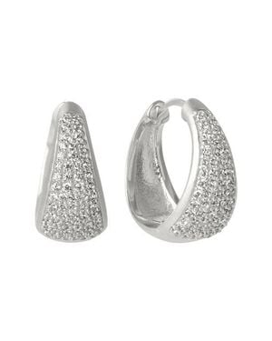 Dean Davidson Margaux Pavé Hoop Earrings - White