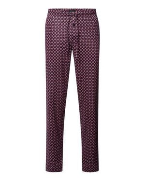 Hanro Night And Day Cotton Drawstring Pajama Pants - Purple