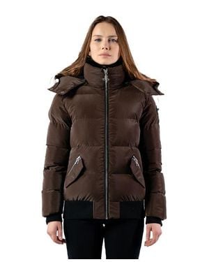 Woodpecker Woody Bomber Quilted Coat - Brown