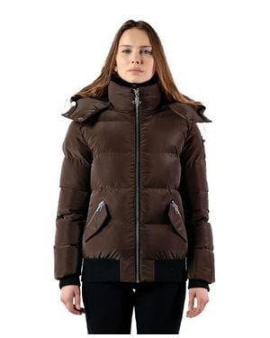 Woodpecker Woody Bomber Quilted Coat - Brown