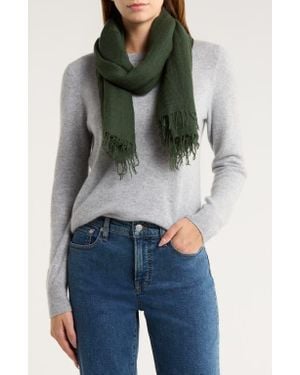 Chan Luu Fringe Cashmere & Silk Scarf - Blue