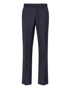 Billionaire Gessato Classic Pants Joy Fit - Blue