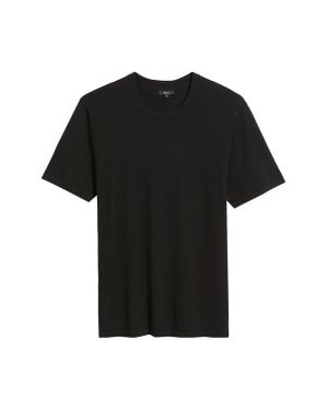 Rails Mason Cotton & Cashmere T-Shirt - Black