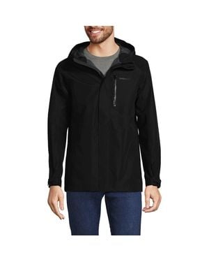 Lands' End Waterproof Rain Jacket - Black