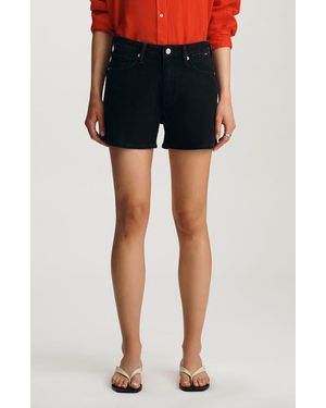 Mavi Heidi High Waist Denim Shorts - Black