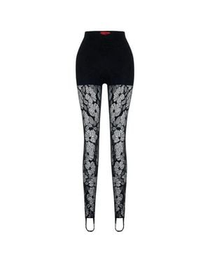 Pcfg The Party Edit Lace Leggings With Built - Black