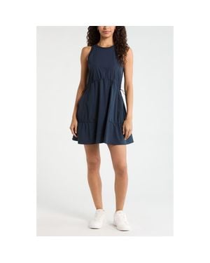 Zella Atlas Tiered Athletic Dress - Blue
