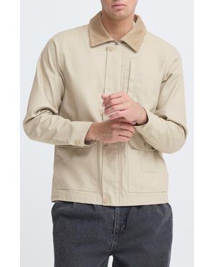 Casual Friday Waxed Cotton Canvas Jacket - Natural