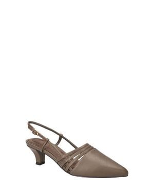 Easy Street Aura Slingback Pump - Brown