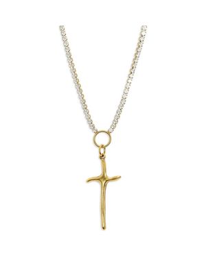 BRACHA Passion Cross Necklace - Metallic