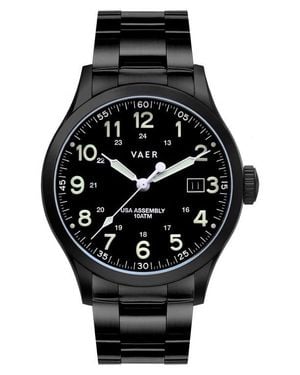 VAER C5 Tactical Field Bracelet Watch, 40Mm - Black