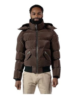 Woodpecker Woody Bomber Quilted Coat - Brown