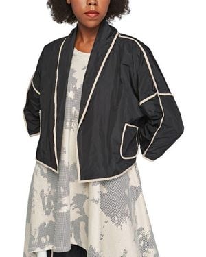 Luukaa Astrid Short Memory Taffeta Jacket - Black