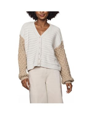 Splendid Maria Bobble Cardigan - White