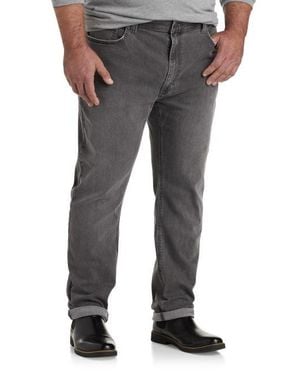 True Nation by DXL Big & Tall Tapered Fit Jeans - Gray